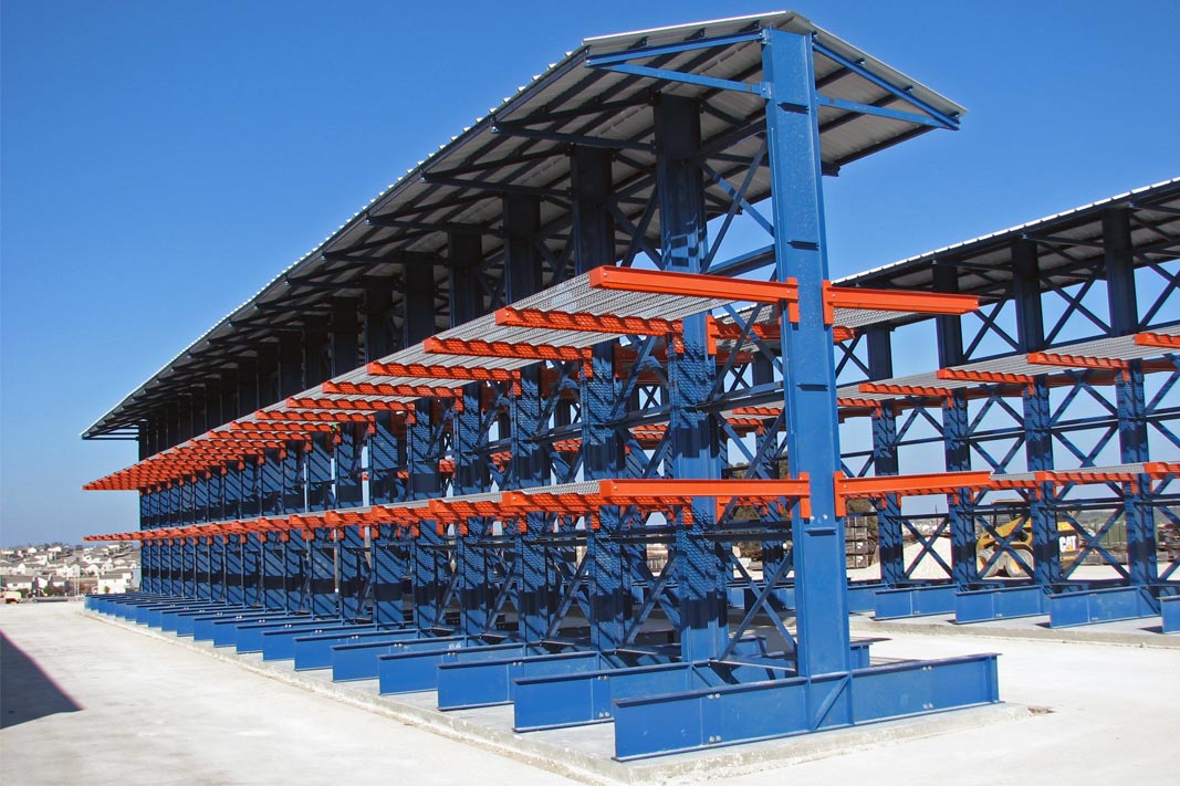 A Klampfast Cantilever® rack system.