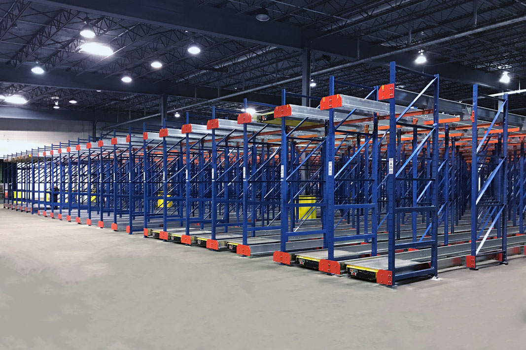 A Mole IQ high density rack system.