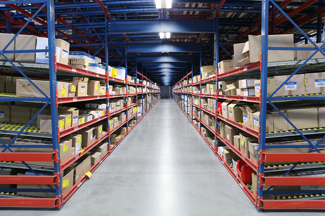 A Pick Tunnel pallet racking system.