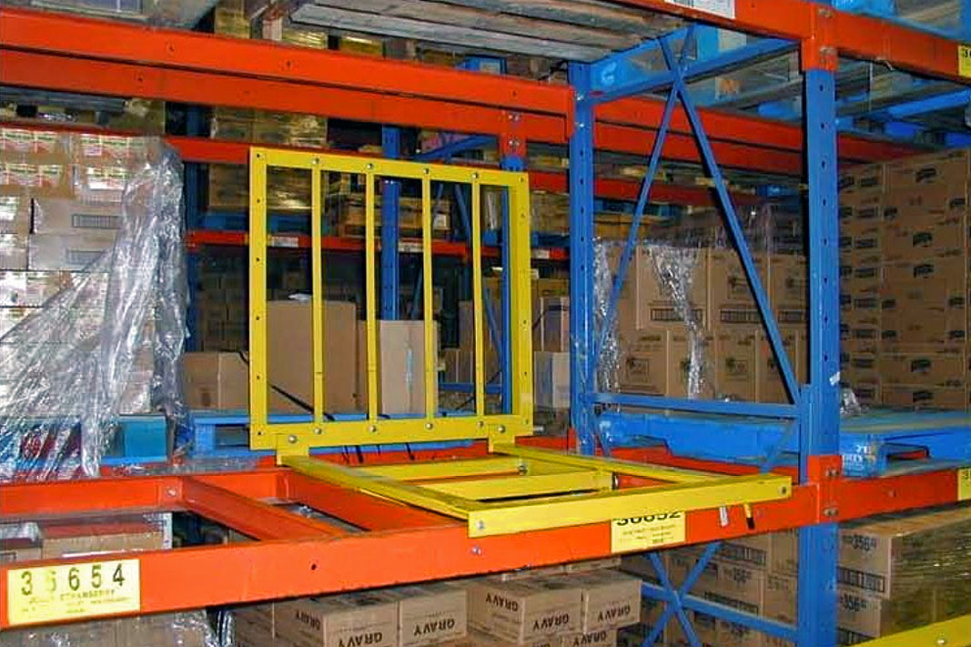 Frazier's Glide 'N Pick® pallet rack cart.