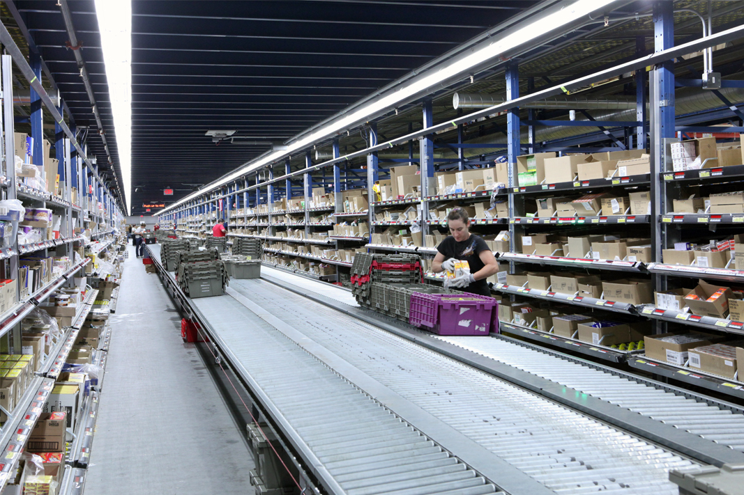 A Pick Module pallet rack system for a retail application. A Pick Module pallet rack system for a retail application.