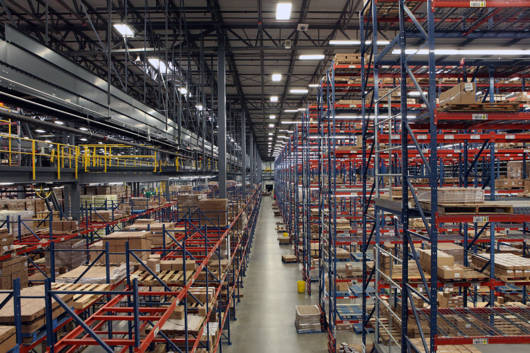 Selective pallet rack for a retail application. Selective pallet rack for a retail application.